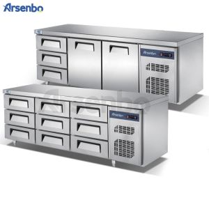 Restaurant Commercial Undercounter Freezer 350W Multiscene Silver Color