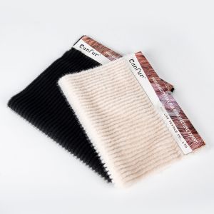 Knitted 100% Polyester Soft Cut Pile Short Fur Carpet Fabric Design Pattern