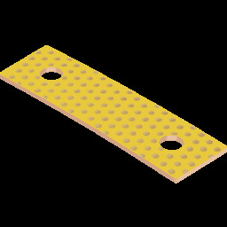 Metal Yellow Pom Bush Wrapped Bronze Bearings Self Lubricating