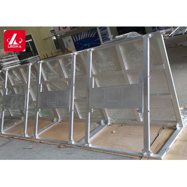 Buy Stage Aluminum Crowd Control Barrier Heavy Duty Interlocking Coated at wholesale prices