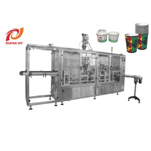 SUNYI 6000pcs/H Plastic Cup Filling Sealing Machine