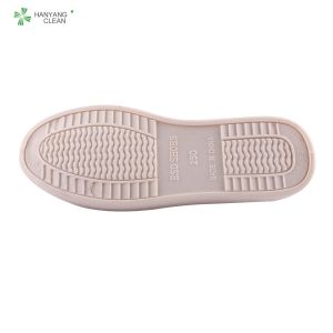 Autoclavable electronics factory cleanroom stripe canvas PVC outsole shoe