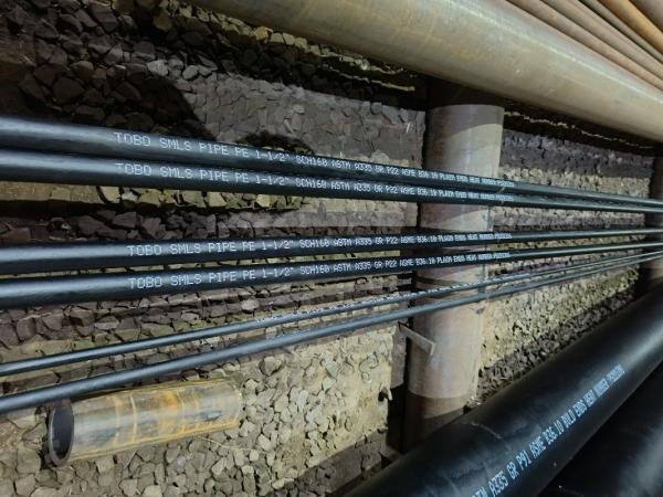 Buy Seamless Steel Pipe 1 1/2" SCH160 ASTM A355 P22 ASTM B36.10 Carbon Alloy  Steel Round Pipe at wholesale prices