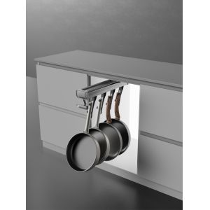 Pull Out Pot Rack Slide Out Pan Organizer Rack Hanging For Kitechen Storage