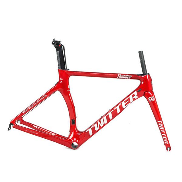 Gloss T800 Carbon Road Bike Frame EPS UV Laser Colorful Decals With RIM Brake