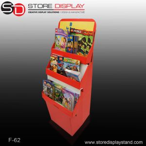 Quality three trays floor display stands with base for sale