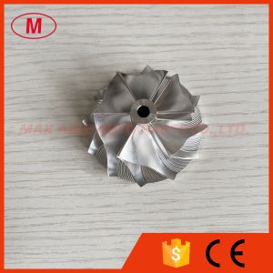 China TD04L6-15TK31  42.00/56.02mm 6+6 blades forward turbo milling/billet compressor wheel for 49377-07320/49377-07325 on sale