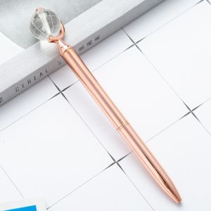 2022 Style Creative Globe Pen with Custom Metal Logo and Heat Sensitive Erasable