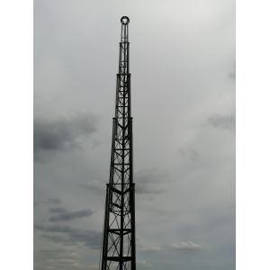 Aluminum 160 Degree 2 Axial Telescopic Aerial Mast