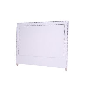 hot sale hotel project hotel furniture white leather bed headboard