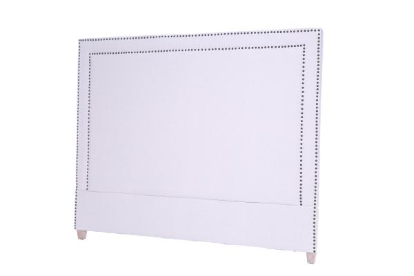 Buy hot sale hotel project hotel furniture white leather bed headboard at wholesale prices