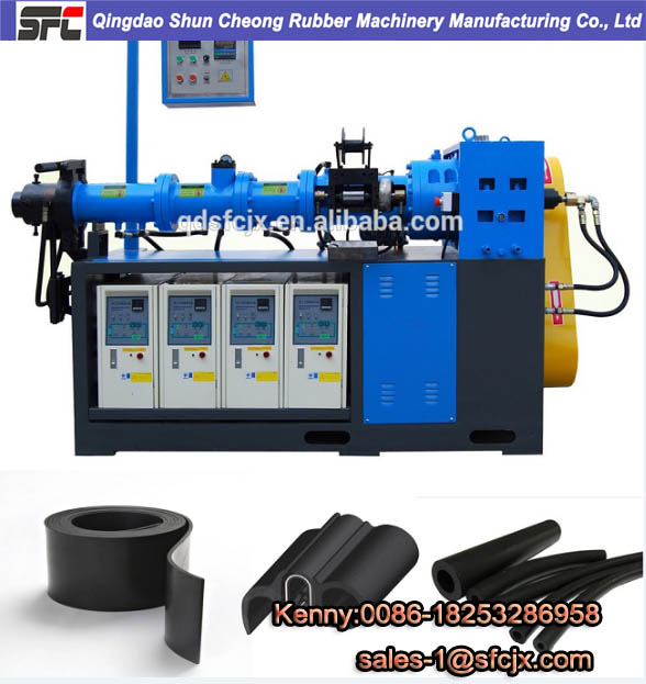 75mm 20D Cold Feed Rubber Extruder EPDM Rubber Making Machine