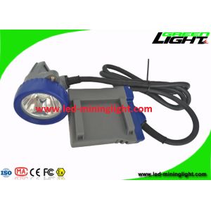 IP68 Waterproof Led Miners Cap Lamp 1.67 Watt 6.6Ah Rechargeable Li - Ion