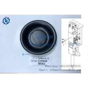 Black SB302 SB300 Hydraulic Breaker Diaphragm For Construction Industry