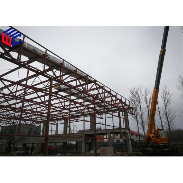 Completed steel structural installation