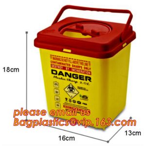 Medical disposable sharp container,Wholesale disposal plastic medical sharp