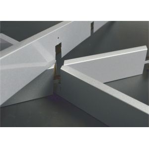 Suspension Triangular Commercial Ceiling Tiles / Metal Drop Ceiling Tegular
