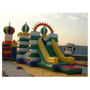 Quality High Durability Inflatable Obstacle Course With Slide / Tunnel / Bouncer for sale