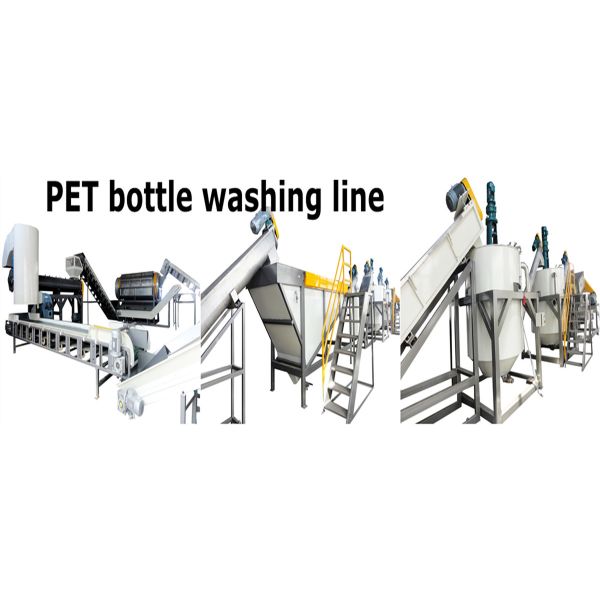 Automatic PET Bottle Washing Line Stainless Steel Pet Bottle Crushing Machine