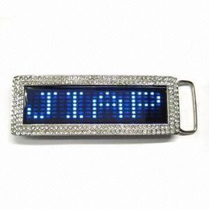 Promotional Led display belt buckle panel for party