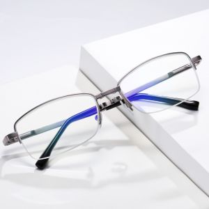 Quality Promotion Metal Frame Reading Eyeglasses 139MM Anti Blue Light AC Lens for sale