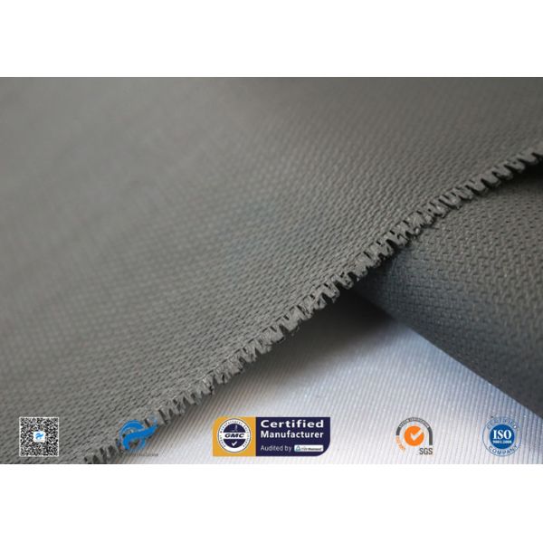 510g E-Glass Black Silicone Coated Fiberglass Fabric Insulation Fireproof Cloth