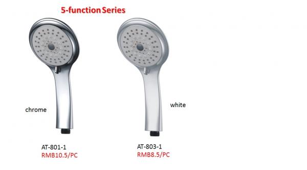 Hand Shower Set with hose and bracket 3 function ABS hand shower grey colour
