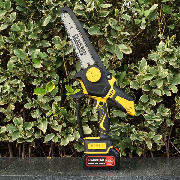 Buy Amazon 6-Inch One-Handed Brushless Lithium Electric Chainsaw Small Woodworking Rechargeable Chain Saw at wholesale prices
