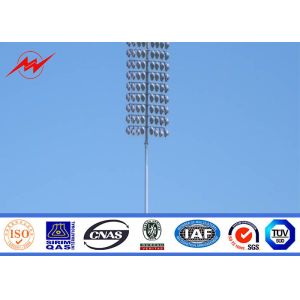 Waterproof 36m Welding Black Colar High Mast Pole for Airport lighting
