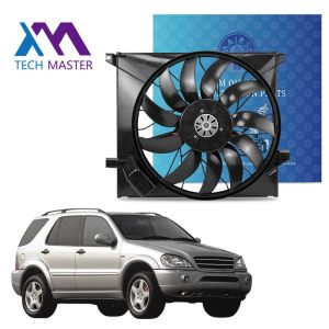 China 1635000293 Car Radiator Electric Cooling Fans for Mercedes-Benz M-Class 1998-2005 5.5L on sale