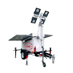 All-in-One Solar Light Trailer With 360° Rotatable & 90° Tiltable LED For