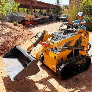 High Quality Crawler Skid Steer Loader Gasoline Mini Skid Steer Loader with