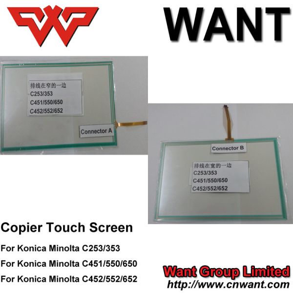 C253 C353 C203 Hight Quality Touch Screen touch panel Copier Parts For Konica Minolta Bizhub copier parts