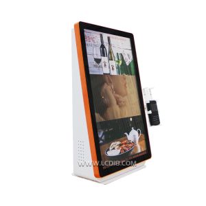 21.5inch Countertop Touch Screen Self Service Payment Machine Orange Color