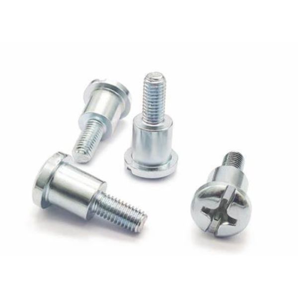 Gavalnised White Carbon Steel Shoulder Metal Bolts Phillips slotted Metal bolts in 1/6 8/12 1