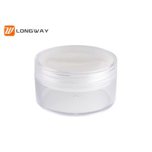 China 20g 50g Empty Loose Powder Container  Round Cosmetic Jar for Cosmetic Packaging on sale