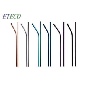 10.5 Color Change Reusable Stainless Steel Cocktail Straws Not Easily Flimsy