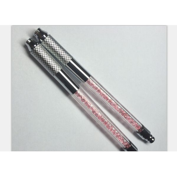 Crystal Pink Manual Permanent Eyebrow Pens Tattoo With Lock-Pin Device