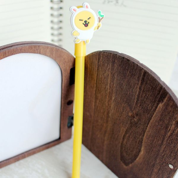 Office School Gel Pen with Korean Style Cartoon Cute Bear Rabbit Design and Black Ink