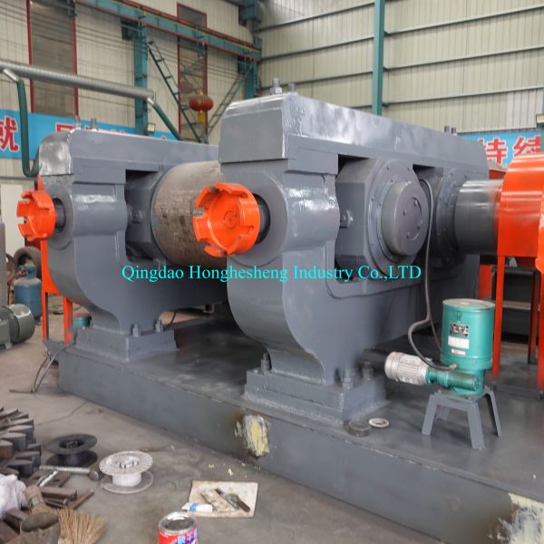 XKP-610 Tire Cracker Mill Rubber Crusher For Reclaimed Rubber Production