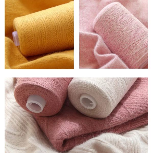 Acidproof Cashmere Wool Blend Yarn Moistureproof For Weaving