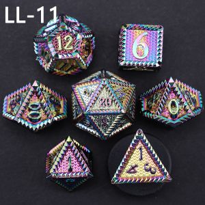 DND metal dice, Dragon and Dungeon polyhedral RPG dice, 7 tabletop game dragon