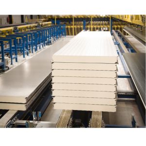 Quality PU Polyurethane Composite Sandwich Panel Width 950mm Seamless Connection for sale