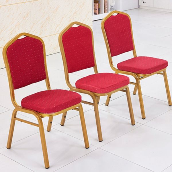 Contemporary Stackable Gold Metal Banquet Chair For Hotel Events Party