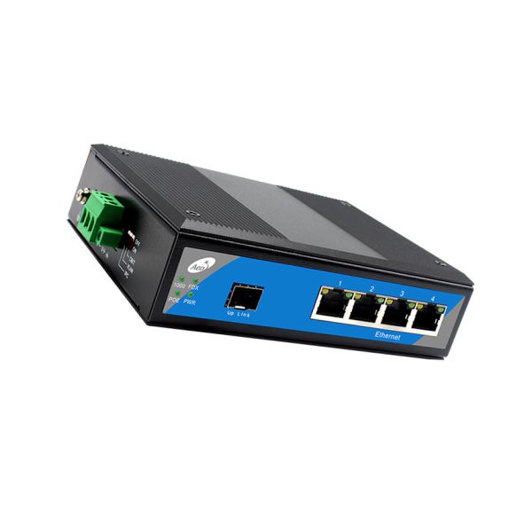 Buy 1000M Industrial Unmanaged Ethernet Switch Gigabit 1 SFP Slot 4 Ethernet Ports at wholesale prices