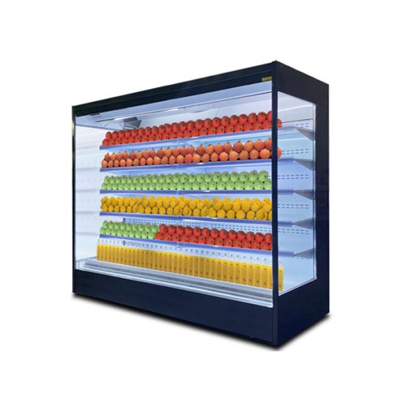 Buy Supermarket Air Curtain Multi Deck Open Front Standing Display Cooler at wholesale prices