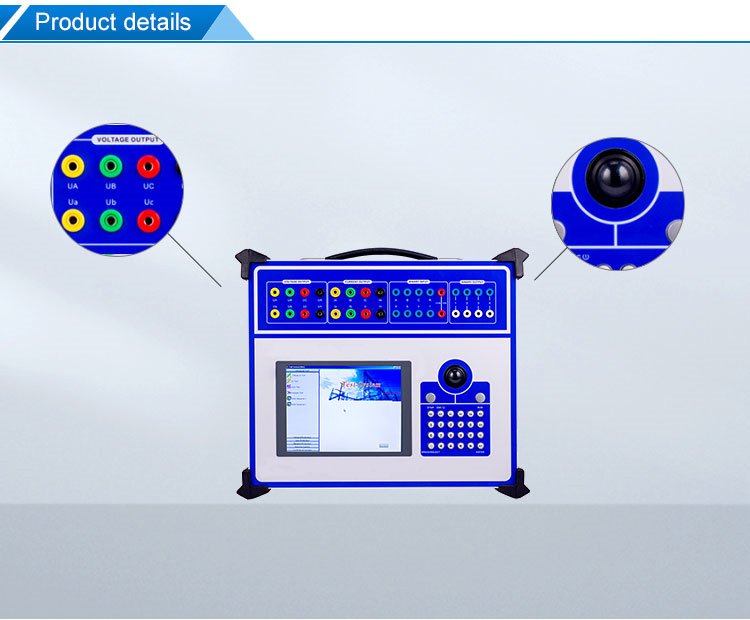 High Accuracy Six Phase Secondary Injection Test Equipment Portable Relay Tester