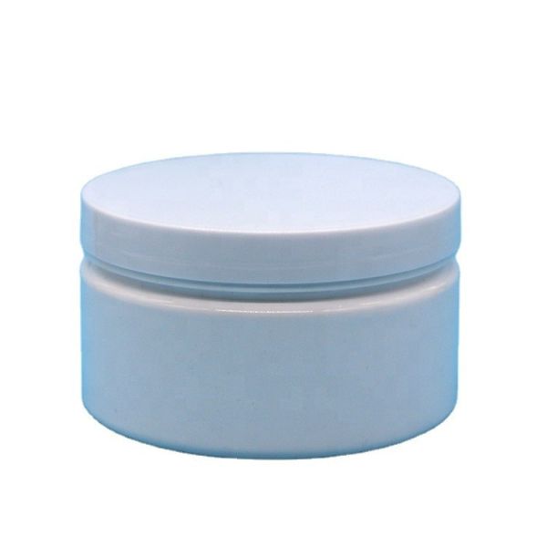 Buy Plastic Cap Material 8oz Custom Plastic Jar Round Shape Wide Mouth Container with Lids at wholesale prices