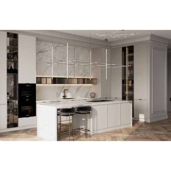 European Kitchen Cabinets Minimalist Line Aesthetics With Ample Storage