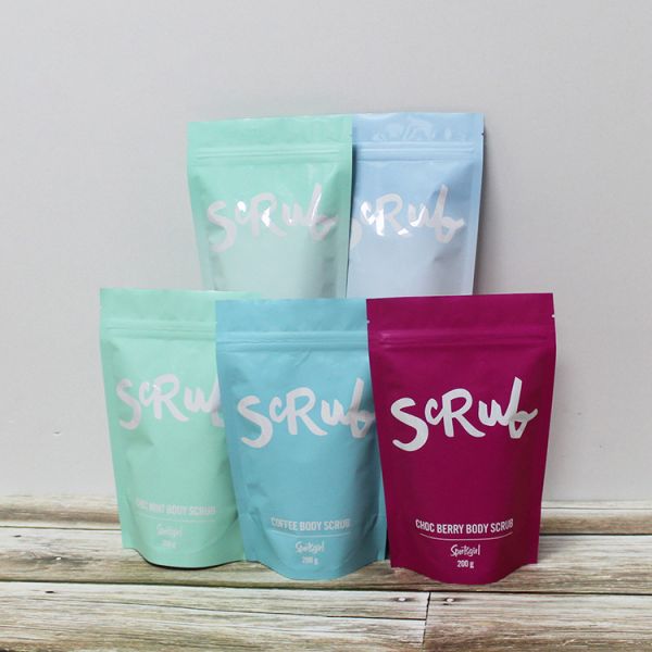 Buy Frosted Plastic Zipper Bag Made Craft Food Packaging Drawstring Low Moq Printing Digital Printed Stand Up Pouch at wholesale prices